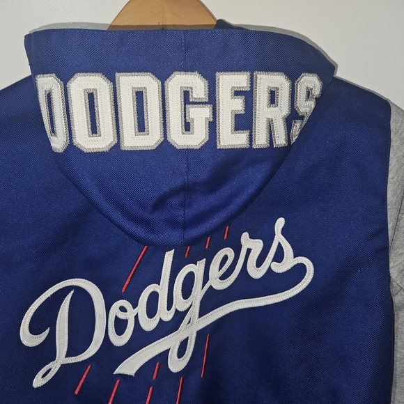Los Angeles Dodgers JH Design Reversible Varsity style,Snap on Jacket, YTH Small - Picture 6 of 13